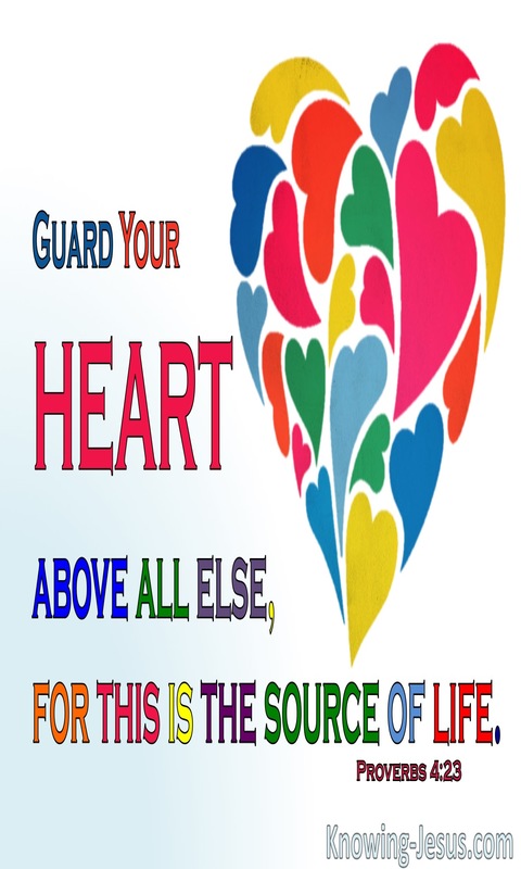 Proverbs 4:23 Guard Your Heart Above All Things (blue)